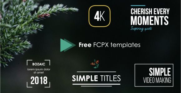 Fcpx Title Templates Freebies Simple Video Making