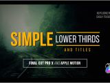 Fcpx Title Templates Simple Lower Thirds and Titles Fcpx by Whitemarker Videohive