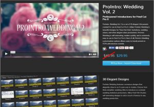 Fcpx Wedding Templates Announcing the Release Of Prointro Wedding Volume 2 From