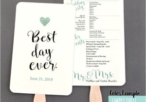 Fcpx Wedding Templates Free Wedding Paddle Fan Program Template Mini Bridal