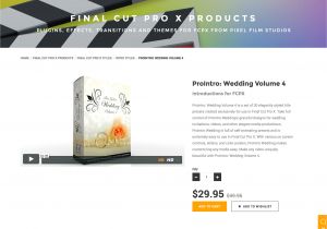 Fcpx Wedding Templates Pixel Film Studios Announced the Release Of Prointro