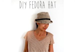 Fedora Hat Template Crochet Fedora Hat Youtube
