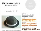 Fedora Hat Template Fedora Hat Dandelion Drift
