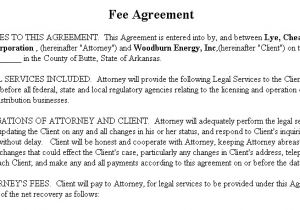 Fee for Service Contract Template Fee Agreement Gtld World Congress