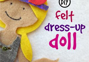 Felt Dress Up Doll Template Cut Craft Create Diy Felt Dress Up Doll