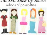 Felt Dress Up Doll Template Felt Doll Dress Up Pattern Do Small Things with Great Love