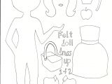 Felt Dress Up Doll Template Smile and Wave Dress Up Felt Board Tutorial and Template