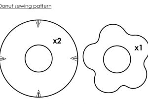 Felt Plushie Templates Donut Sewing Pattern by Nekopandaplushies On Deviantart