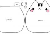 Felt Plushie Templates How to Make A Baby Pusheen Cat Plushie Pocket Tutorial