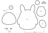 Felt Plushie Templates How to Make A totoro Plushie From Felt