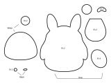 Felt Plushie Templates How to Make A totoro Plushie From Felt