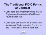 Fidic Yellow Book Contract Template An Overview Of the Fidicv forms Of Contractv and Contracts