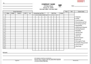 Field Ticket Template Custom Printed Trucking forms