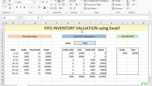 Fifo Spreadsheet Template Fifo Inventory Valuation In Excel Using Data Tables