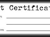 Fill In Gift Certificate Template Blank Fill In Certificate Template for Christmas Gift