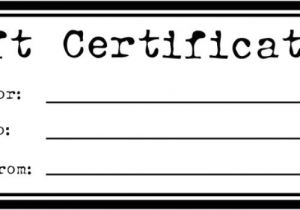 Fill In Gift Certificate Template Blank Fill In Certificate Template for Christmas Gift