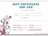Fill In Gift Certificate Template Business Gift Certificate Template