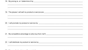 Fill In the Blank Business Plan Template Sba Blank Business Plan form Free Download
