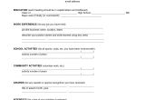 Fill In the Blank Resume 13 Best Images Of Simple Resume Worksheet College Brag