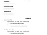 Fill In the Blank Resume for Highschool Students 46 Blank Resume Templates Doc Pdf Free Premium