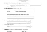 Fill In the Blank Resume for Highschool Students Blank Resume Template for High School Students Http