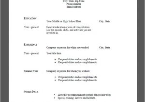 Fill In the Blank Resume Free Online Resume Templates Pdf Playbestonlinegames