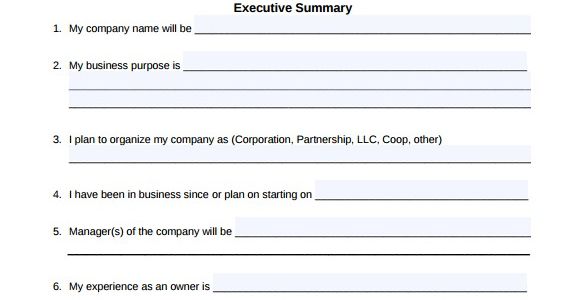 Fill In the Blanks Business Plan Template Pdf 16 Sample Small Business Plans Sample Templates