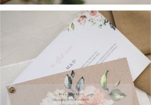 Fill Out Rsvp Card Wedding Hochzeitseinladung soft Florals In 2020