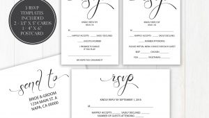 Fill Out Rsvp Card Wedding Wedding Rsvp Templates Rsvp Postcard Calligraphy Rsvp