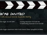 Film Premiere Invitation Template Movie Invitations Template Resume Builder