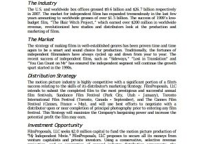 Film Production Company Business Plan Template Production Business Plan Template 28 Images 9