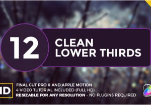 Final Cut Pro Lower Thirds Templates Clean Lower Thirds for Final Cut Pro X by Whitemarker
