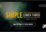 Final Cut Pro Lower Thirds Templates Simple Lower Thirds and Titles Fcpx by Whitemarker Videohive