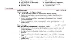 Finance Manager Resume Sample Best Finance Manager Resume Example Livecareer
