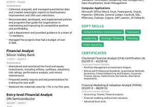Financial Analyst Resume Sample Financial Analyst Resume the Ultimate 2019 Guide