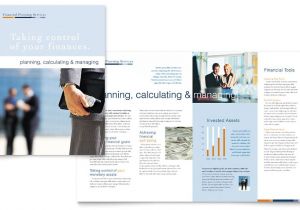 Financial Services Brochure Template Free Financial Planning Consulting Brochure Template Word