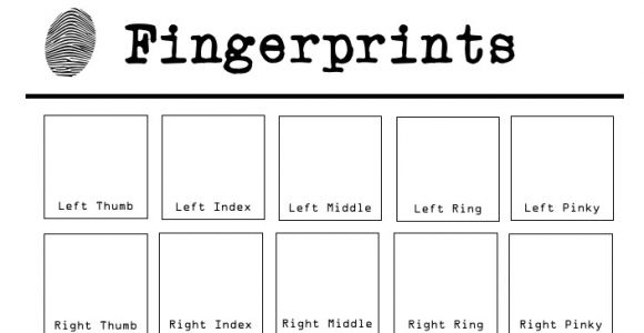 Fingerprint Paper Template 14 Best Images Of Fingerprint Detective Worksheet God