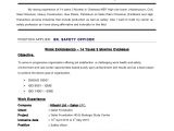 Fire and Safety Fresher Resume format Safety Officer Cv 21 4 2015