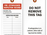 Fire Extinguisher Inspection Tag Template Fire Extinguisher Tags Fire Extinguisher Inspection Tags