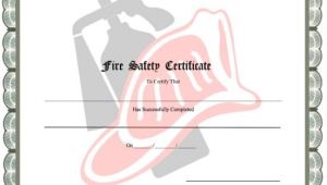 Fire Training Certificate Template A Printable Fire Safety Certificate with A Gray Border and