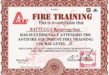 Fire Training Certificate Template Training Certificates Antifire
