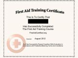 First Aid Certificate Template Free First Aid Certificate Template First Aid Certificate