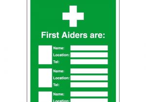 First Aid Poster Template A4 First Aid Update Sign Holders for Printable Inserts