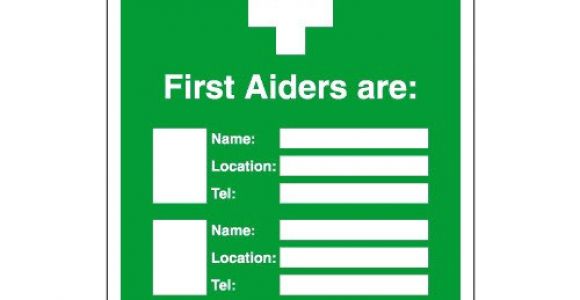 First Aid Poster Template A4 First Aid Update Sign Holders for Printable Inserts