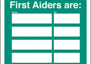 First Aid Poster Template First Aid Safety Signs