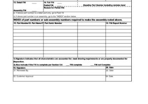First Article Inspection form Template as9102 First Article Inspection Printable Pdf Download