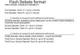 First Speaker Debate Template Flash Debate format