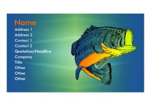 Fishing Business Cards Templates Fishing Business Profile Card Double Sided Standard