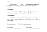 Fitness Instructor Contract Template Personal Training Contract Templates Five 1 Fitness