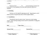 Fitness Instructor Contract Template Personal Training Contract Templates Five 1 Fitness